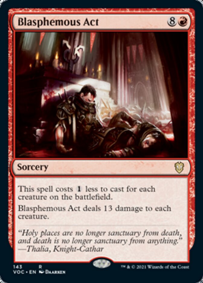 Blasphemous Act [Innistrad: Crimson Vow Commander] | Silver Goblin