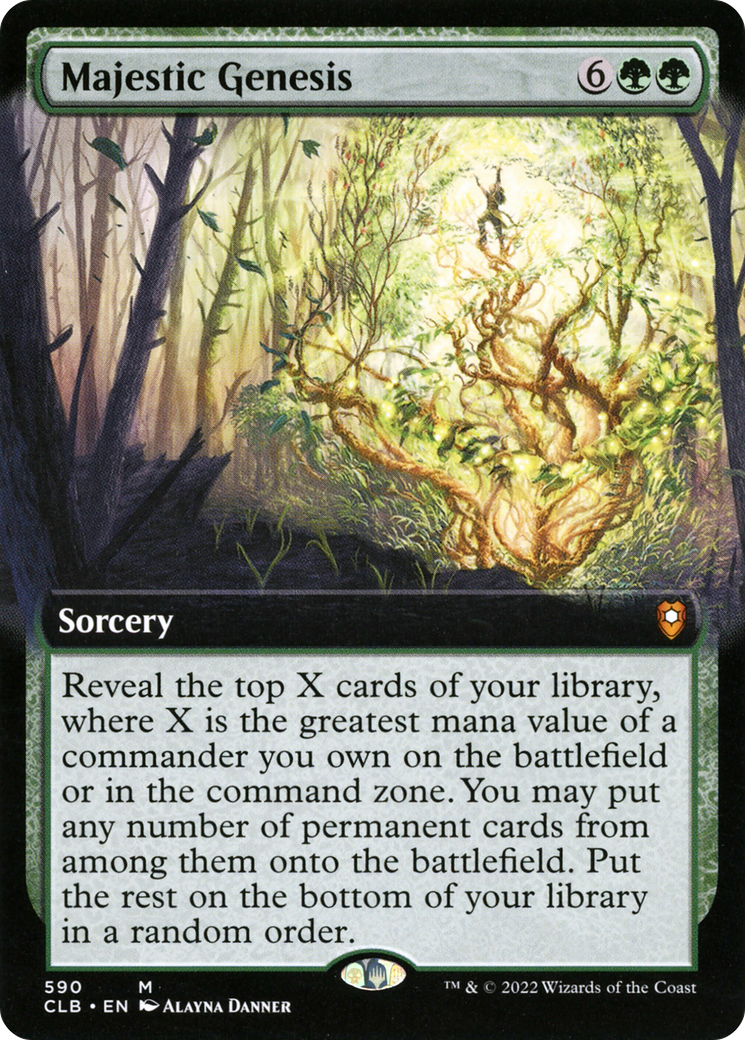 Majestic Genesis (Extended Art) (590) - Commander Legends: Battle for Baldur's Gate