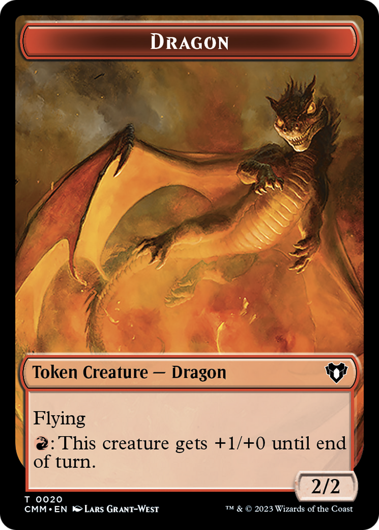 Dragon Token (20) [Commander Masters Tokens] | Silver Goblin