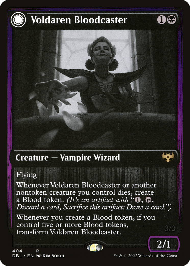 Voldaren Bloodcaster (404) Foil - Innistrad: Double Feature