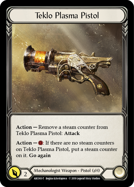 Runechant // Teklo Plasma Pistol [ARC112-T // ARC003-T] (Arcane Rising)  1st Edition Normal | Silver Goblin