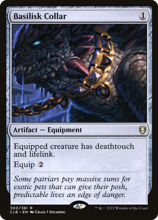 Basilisk Collar (300) Foil - Commander Legends: Battle for Baldur's Gate
