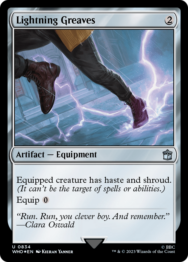 Lightning Greaves (Surge Foil) [Doctor Who] | Silver Goblin