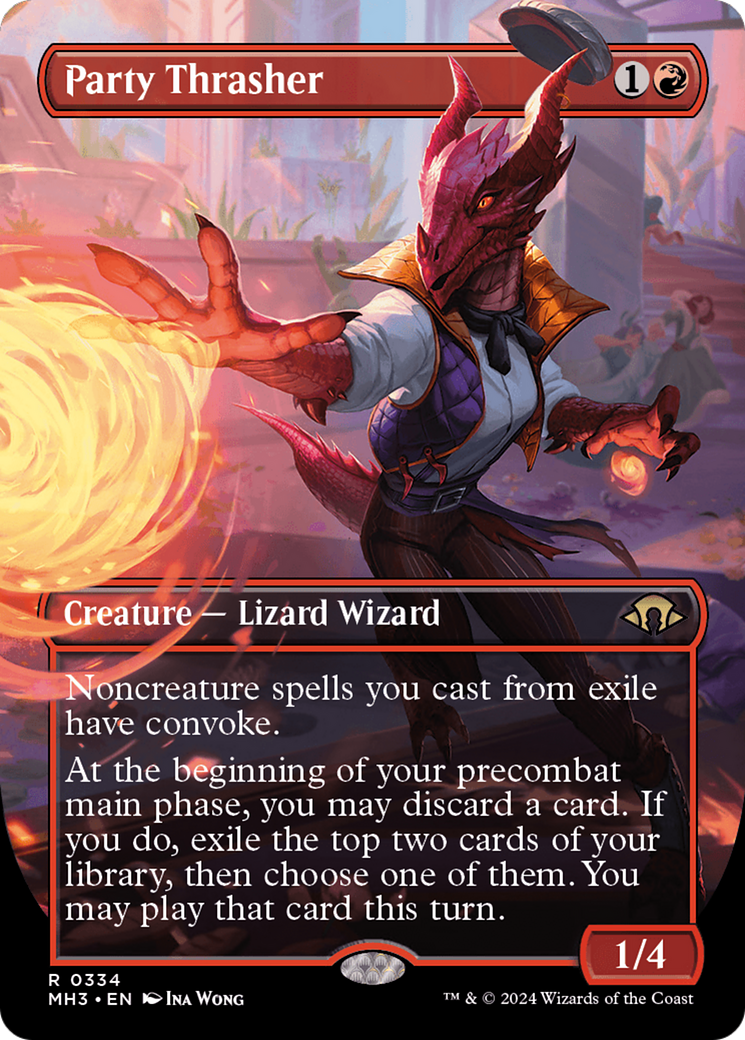 Party Thrasher (Borderless) (334) Foil - Modern Horizons 3