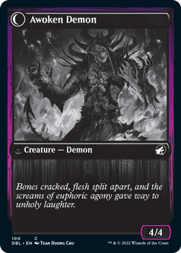Ecstatic Awakener // Awoken Demon (100) Foil - Innistrad: Double Feature