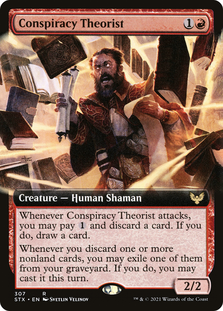 Conspiracy Theorist (Extended Art) (307) Foil - Strixhaven: School of Mages