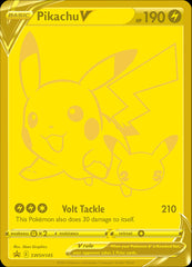 Pikachu V (SWSH145) (Celebrations) [Sword & Shield: Black Star Promos] | Silver Goblin