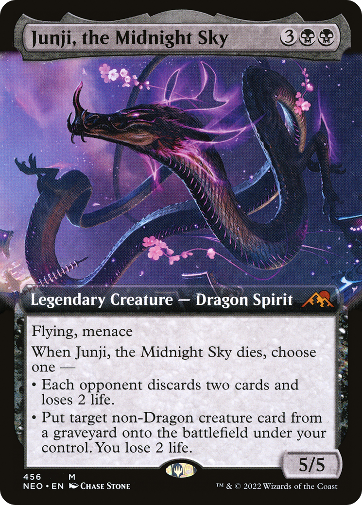 Junji, the Midnight Sky (Extended Art) (456) Foil - Kamigawa: Neon Dynasty