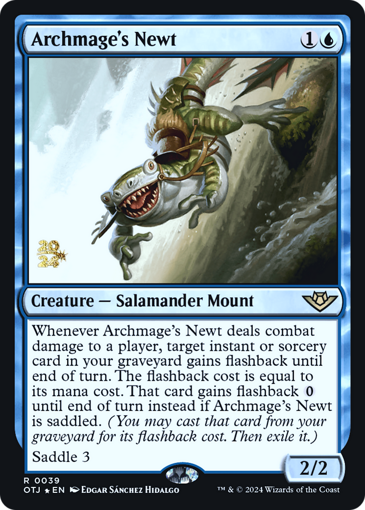Archmage's Newt (039) Foil - Outlaws of Thunder Junction Promos