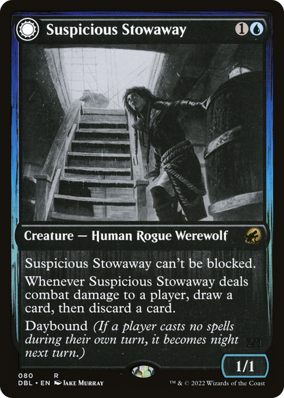 Suspicious Stowaway (080) Foil - Innistrad: Double Feature