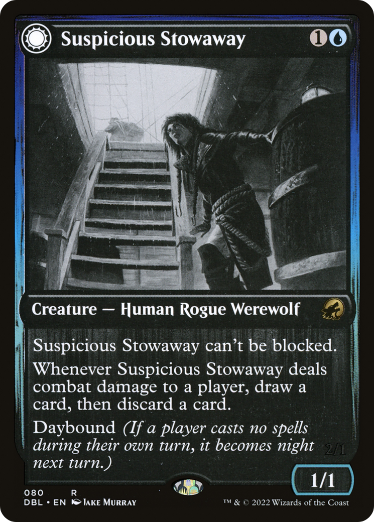 Suspicious Stowaway (080) Foil - Innistrad: Double Feature