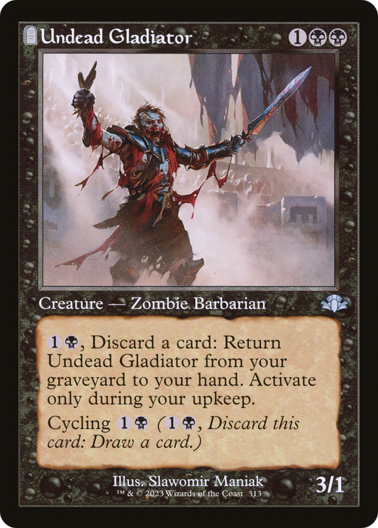 Undead Gladiator (Retro) [Dominaria Remastered] Foil