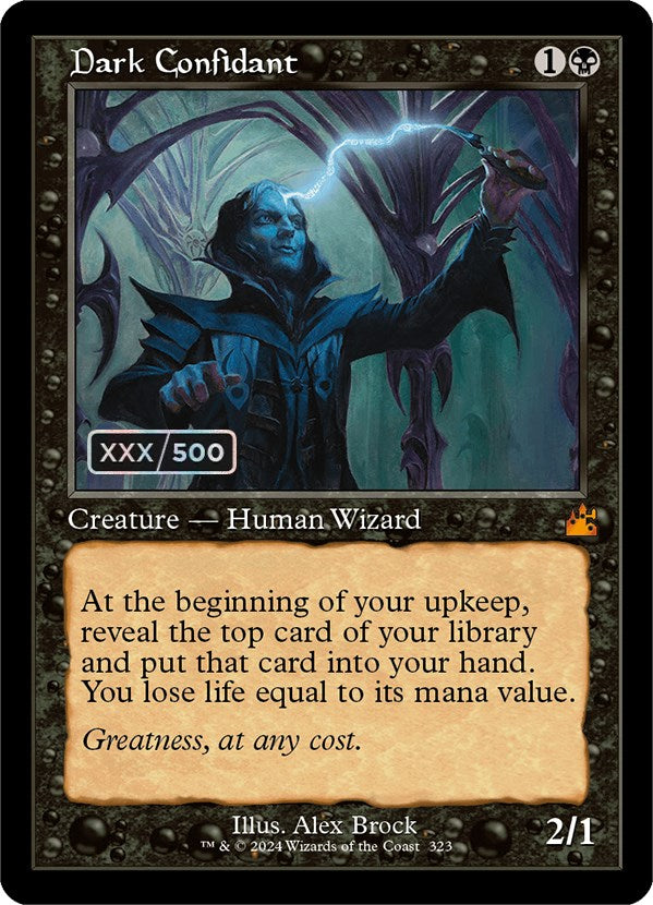 Dark Confidant (Retro) (Serialized) [Ravnica Remastered] | Silver Goblin