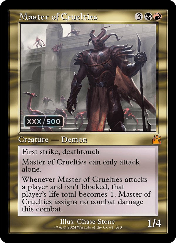 Master of Cruelties (Retro) (Serialized) [Ravnica Remastered] | Silver Goblin