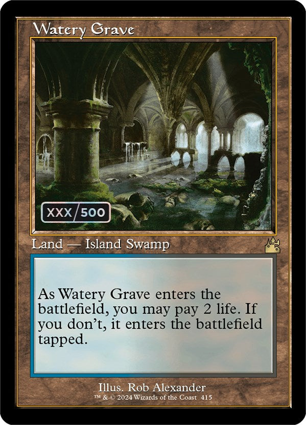 Watery Grave (Retro) (Serialized) [Ravnica Remastered] | Silver Goblin