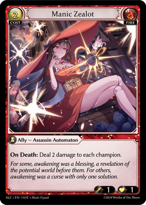 Manic Zealot (114) [Alchemical Revolution] Foil