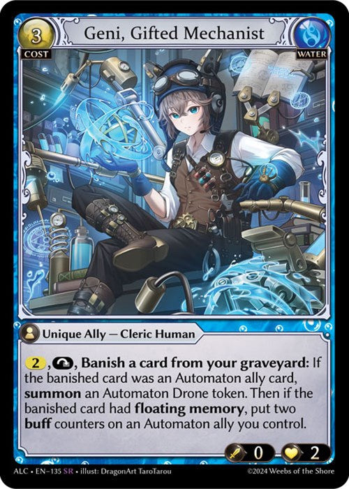 Geni, Gifted Mechanist (135) [Alchemical Revolution] Foil