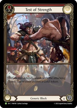 Test of Strength (FAB199) Rainbow Foil - FaB Promos