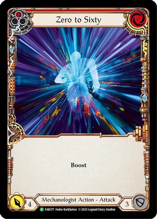 Zero to Sixty (FAB177) Rainbow Foil - FaB Promos