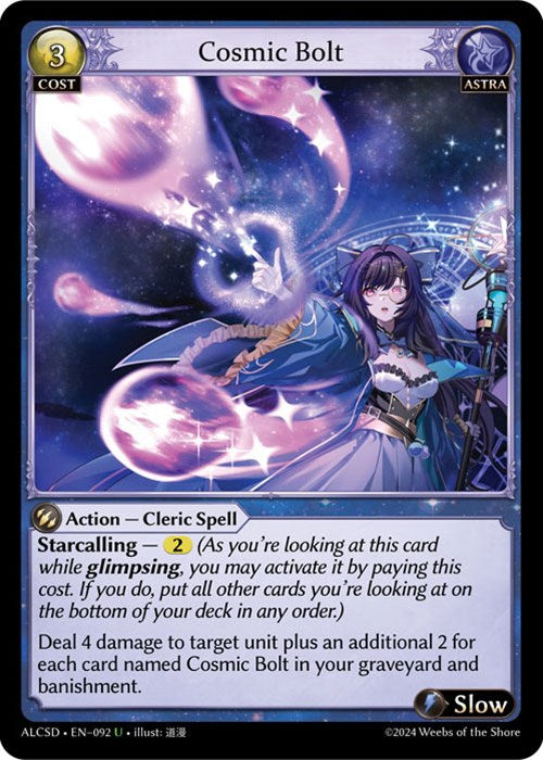 Cosmic Bolt (92) [Alchemical Revolution: Starter Decks] | Silver Goblin