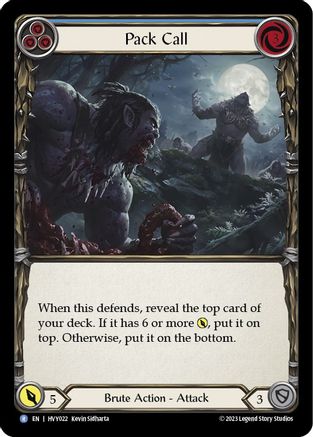 Pack Call (Blue) (HVY022) Rainbow Foil - Heavy Hitters