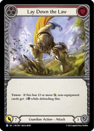 Lay Down the Law (HVY063) Rainbow Foil - Heavy Hitters