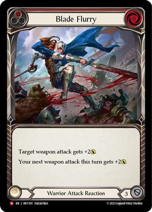 Blade Flurry (HVY101) Rainbow Foil - Heavy Hitters