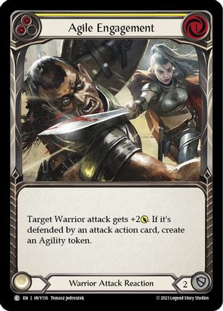 Agile Engagement (Yellow) (HVY116) Rainbow Foil - Heavy Hitters