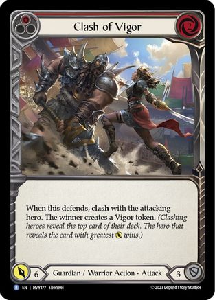 Clash of Vigor (Red) (HVY177) - Heavy Hitters