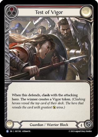 Test of Vigor (HVY182) Rainbow Foil - Heavy Hitters
