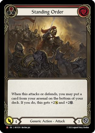 Standing Order (HVY210) Rainbow Foil - Heavy Hitters
