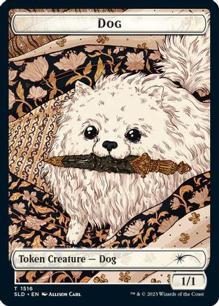Dog // Cat Double-Sided Token (1516 // 1517) Foil - Secret Lair Drop Series