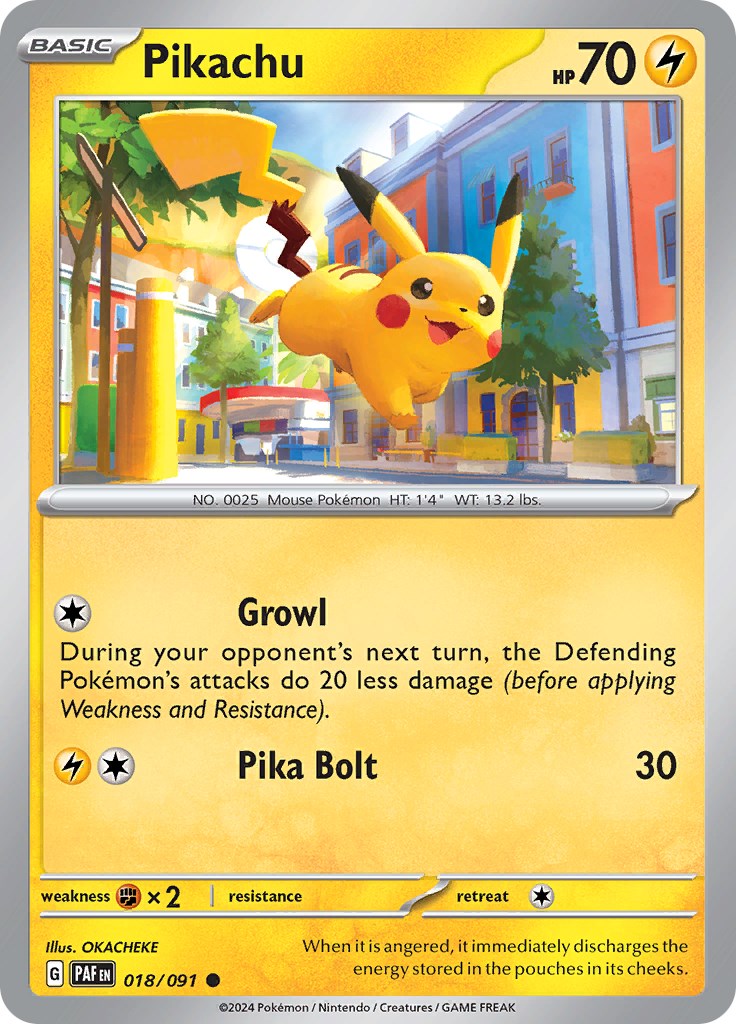 Pikachu (018/091) [Scarlet & Violet: Paldean Fates] | Silver Goblin