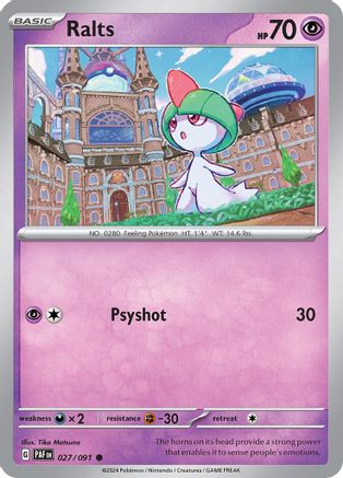 Ralts - 027/091 (27) - SV Paldean Fates