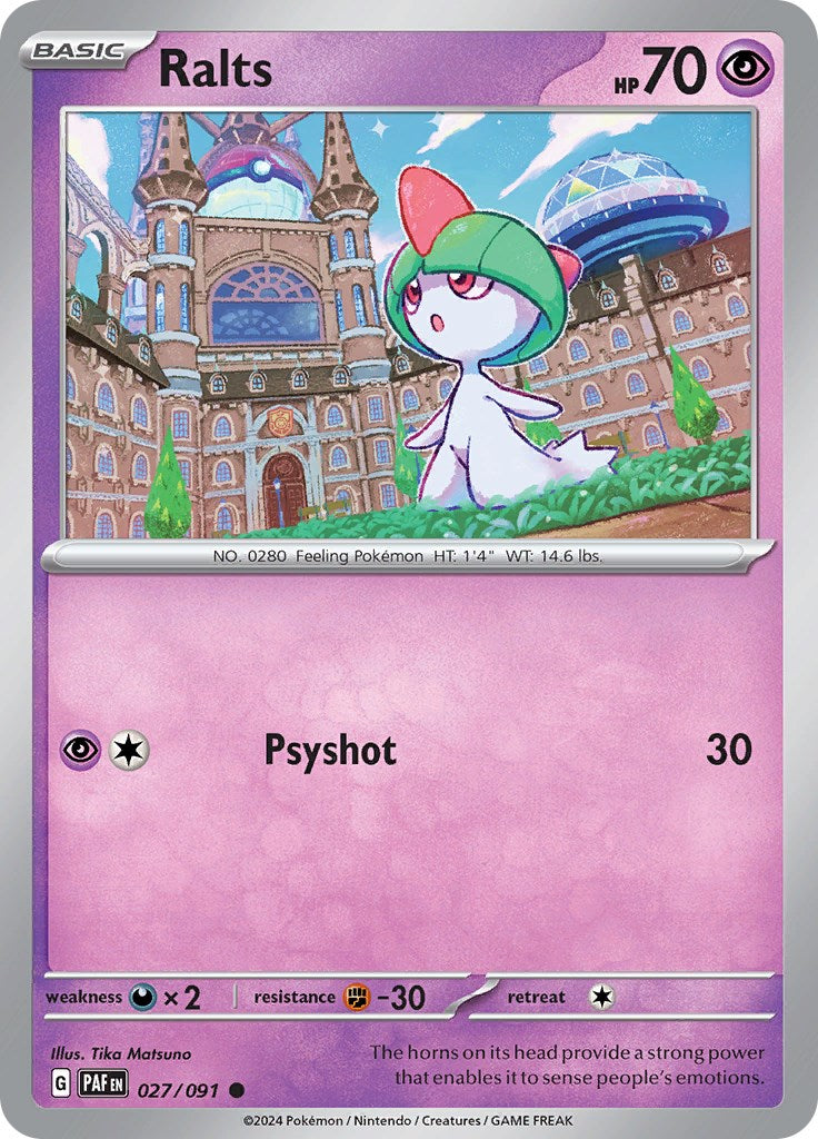 Ralts (027/091) [Scarlet & Violet: Paldean Fates] | Silver Goblin