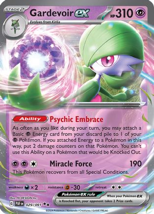Gardevoir ex - 029/091 (29) Holofoil - SV Paldean Fates