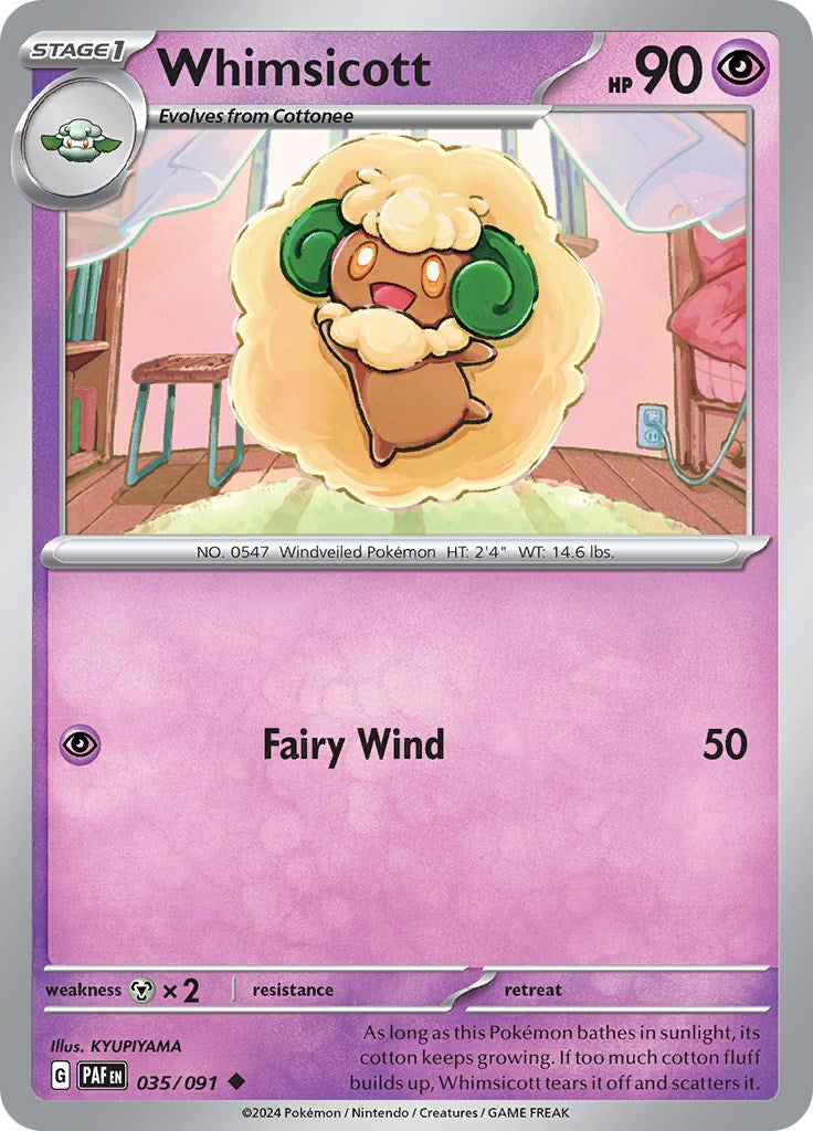 Whimsicott (035/091) [Scarlet & Violet: Paldean Fates] | Silver Goblin