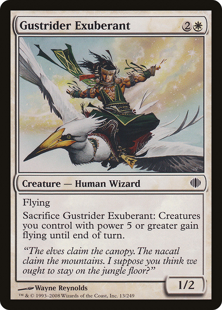 Gustrider Exuberant (013) Foil - Shards of Alara