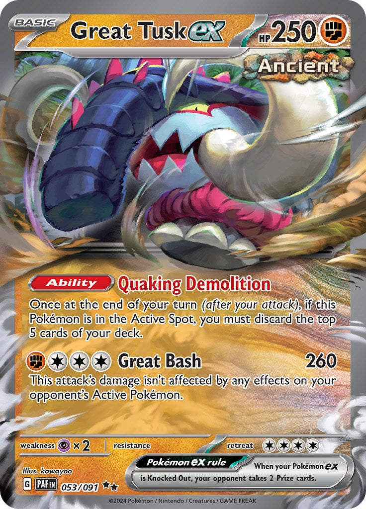 Great Tusk ex (053/091) [Scarlet & Violet: Paldean Fates] | Silver Goblin