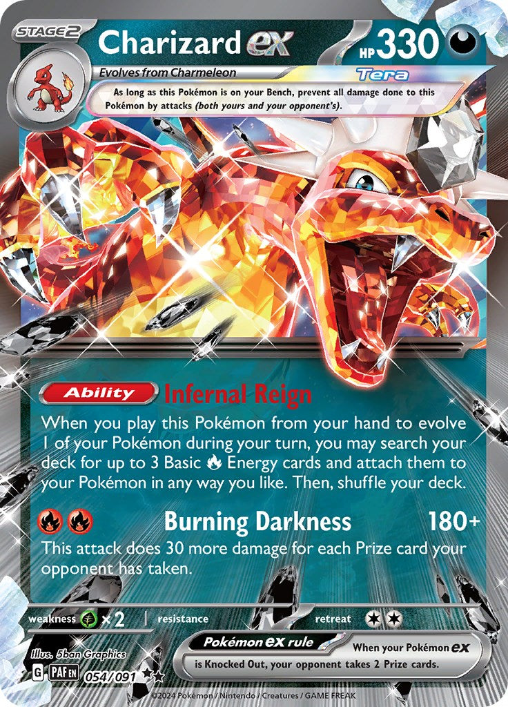 Charizard ex (054/091) [Scarlet & Violet: Paldean Fates] | Silver Goblin