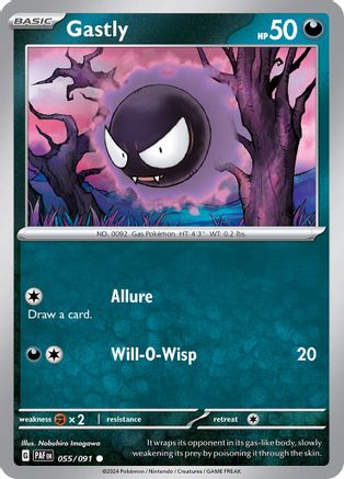 Gastly (055/091) [Scarlet & Violet: Paldean Fates] | Silver Goblin