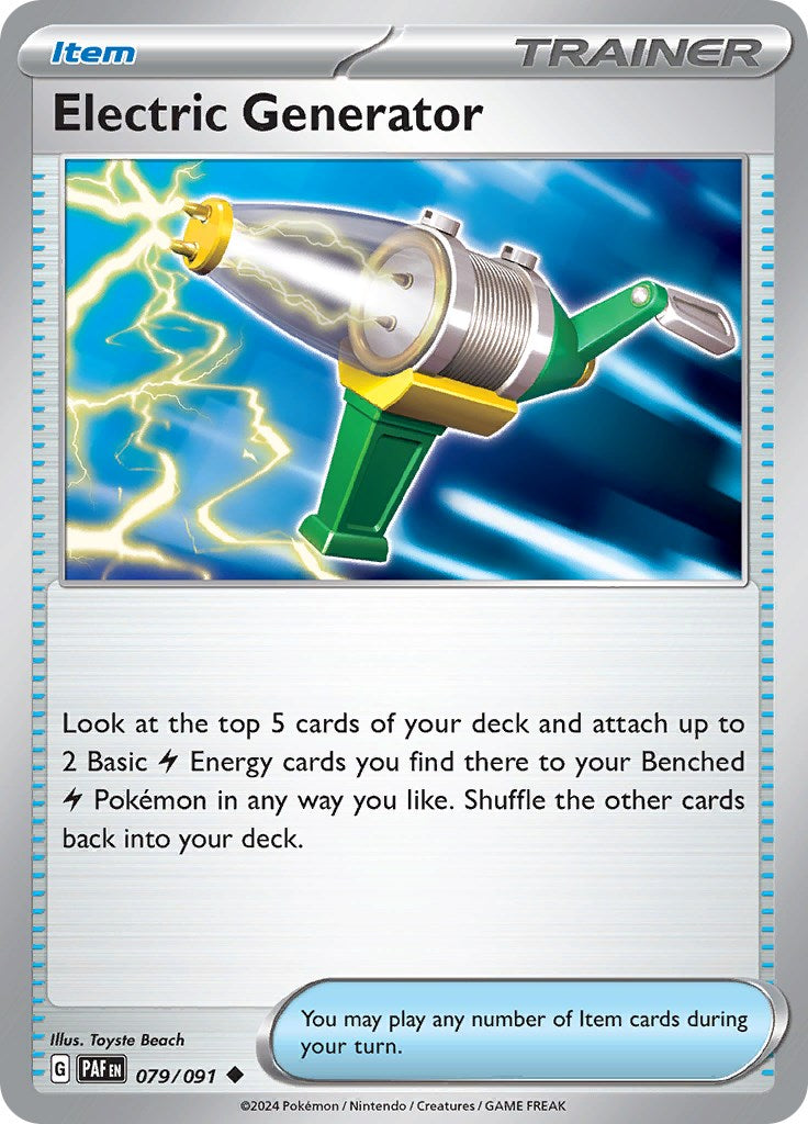 Electric Generator (079/091) [Scarlet & Violet: Paldean Fates] | Silver Goblin