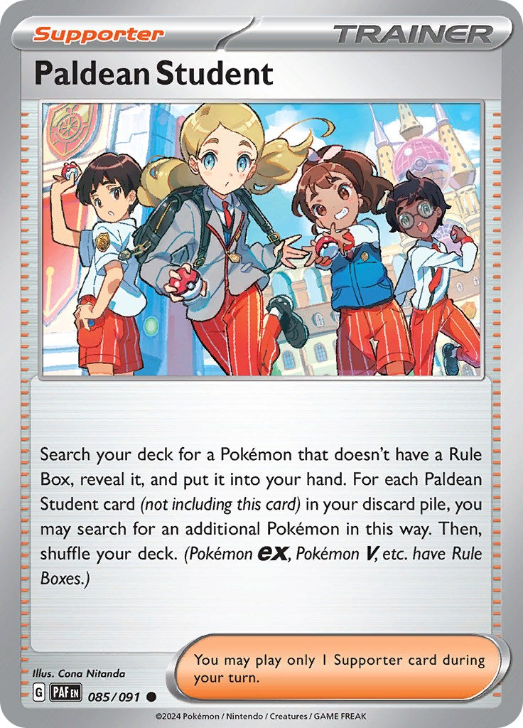 Paldean Student (085/091) [Scarlet & Violet: Paldean Fates] | Silver Goblin