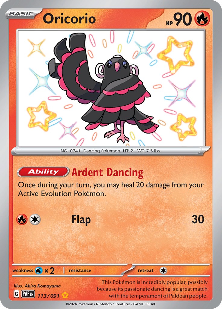 Oricorio (113/091) [Scarlet & Violet: Paldean Fates] | Silver Goblin