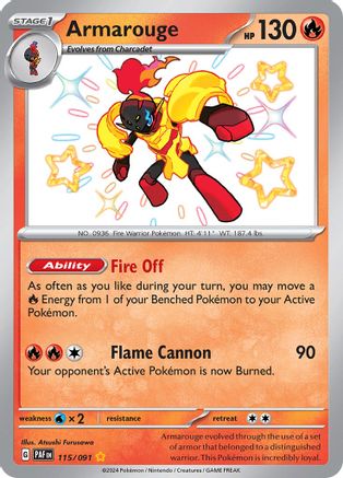 Armarouge (115) Holofoil - Paldean Fates