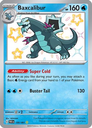 Baxcalibur (130) Holofoil - Paldean Fates