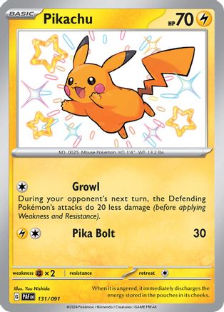 Pikachu (131) Holofoil - Paldean Fates