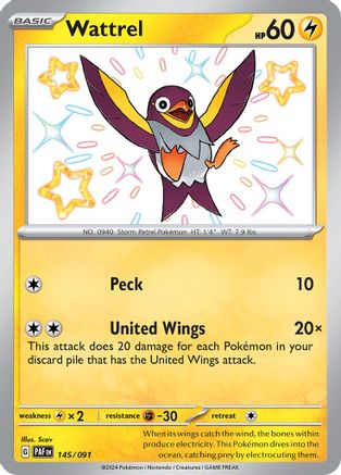 Wattrel (145) Holofoil - Paldean Fates
