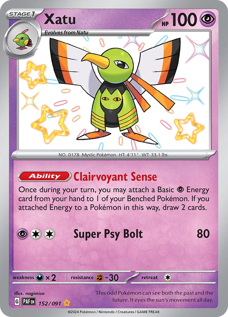 Xatu (152/091) [Scarlet & Violet: Paldean Fates] | Silver Goblin