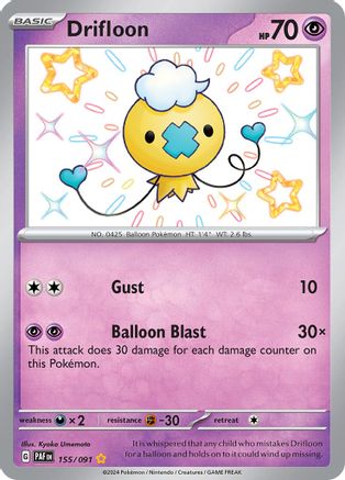 Drifloon (155) Holofoil - Paldean Fates